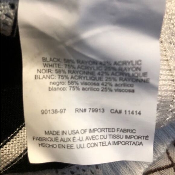 MOTHERHOOD Maternity Babydoll Knit Sweater, black & cream, size M - Picture 10 of 11